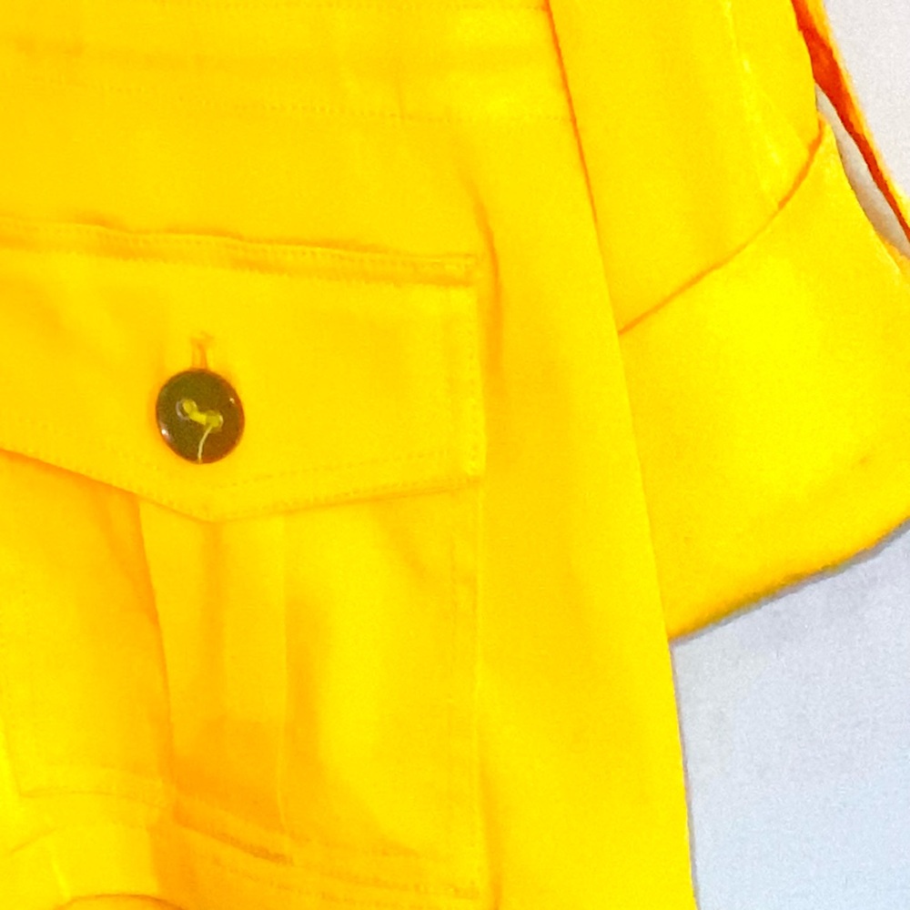 Ruby Rd. Bright Yellow Drawstring Utility Jacket - image 8